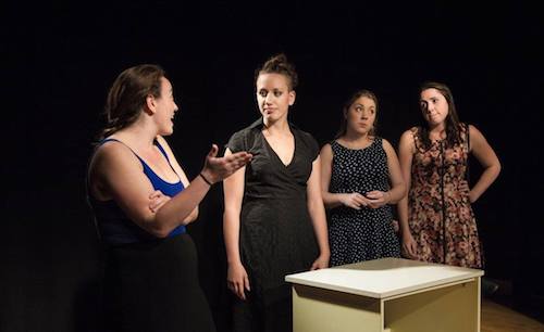 Action shot of one of the short plays.